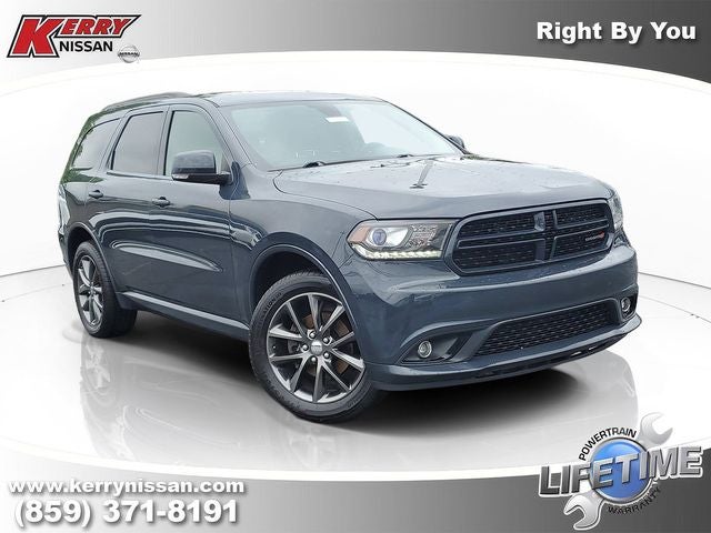2018 Dodge Durango GT in Bruiser Gray Clearcoat — front three-quarter view