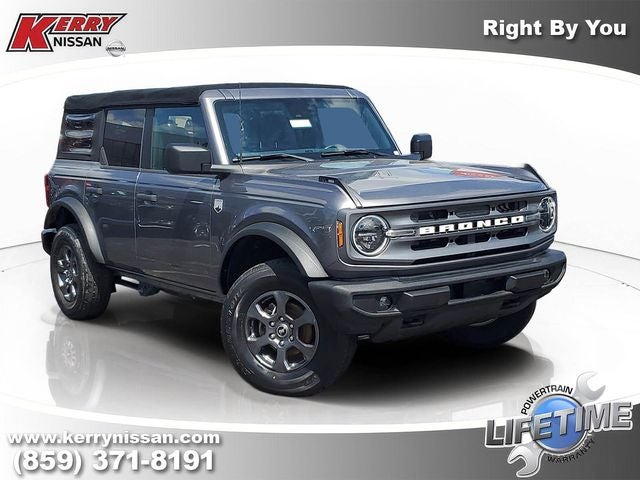 2021 Ford Bronco Big Bend in Gray Metallic — front three-quarter view