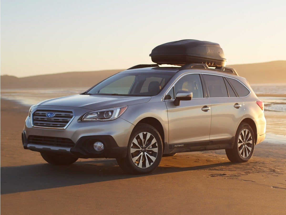2017 Subaru Outback 3.6R Limited in Carbide Gray Metallic — front three-quarter view
