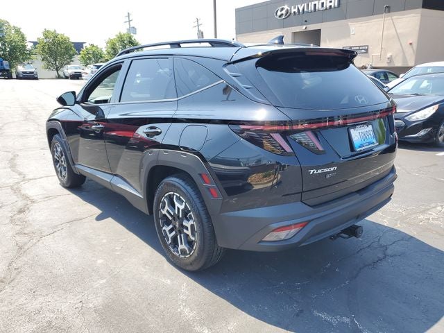 2025 Hyundai Tucson — rear three-quarter view