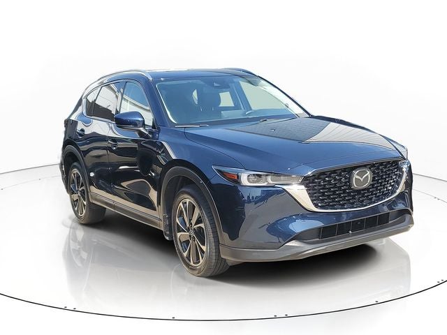 2023 Mazda Mazda CX-5 2.5 S Premium Package in Deep Crystal Blue Mica — front three-quarter view